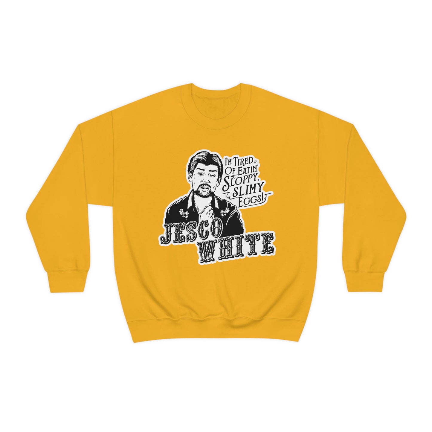 Tired Of Eggs Heavy Crewneck Sweatshirt