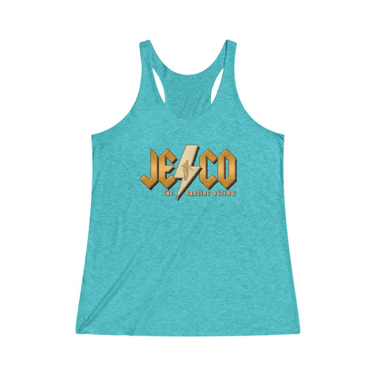 Jesco Gold Women's Tri-Blend Racerback Tank