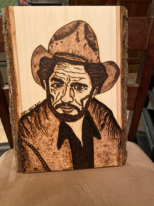 Wood Burned Plank 4#