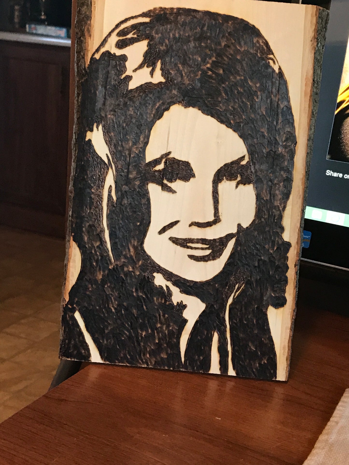 Wood Burned Plank 2#