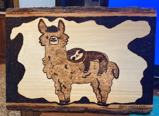 Wood Burned Plank 22#