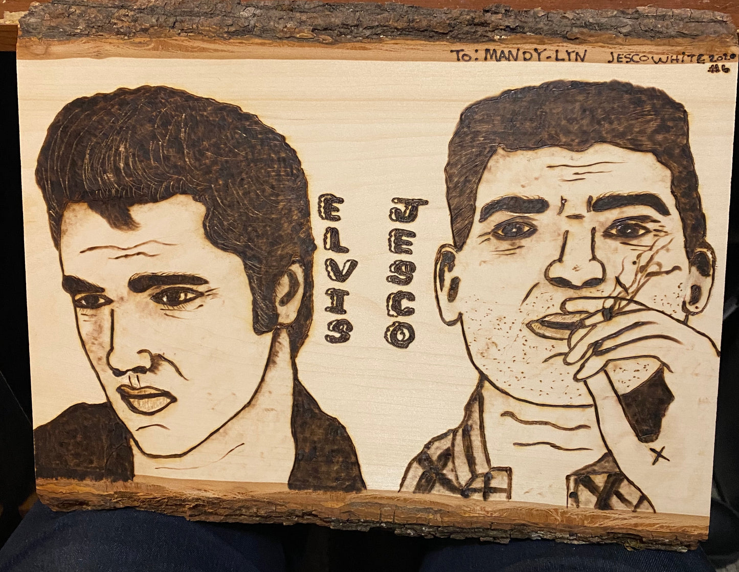 Wood Burned Plank 13#