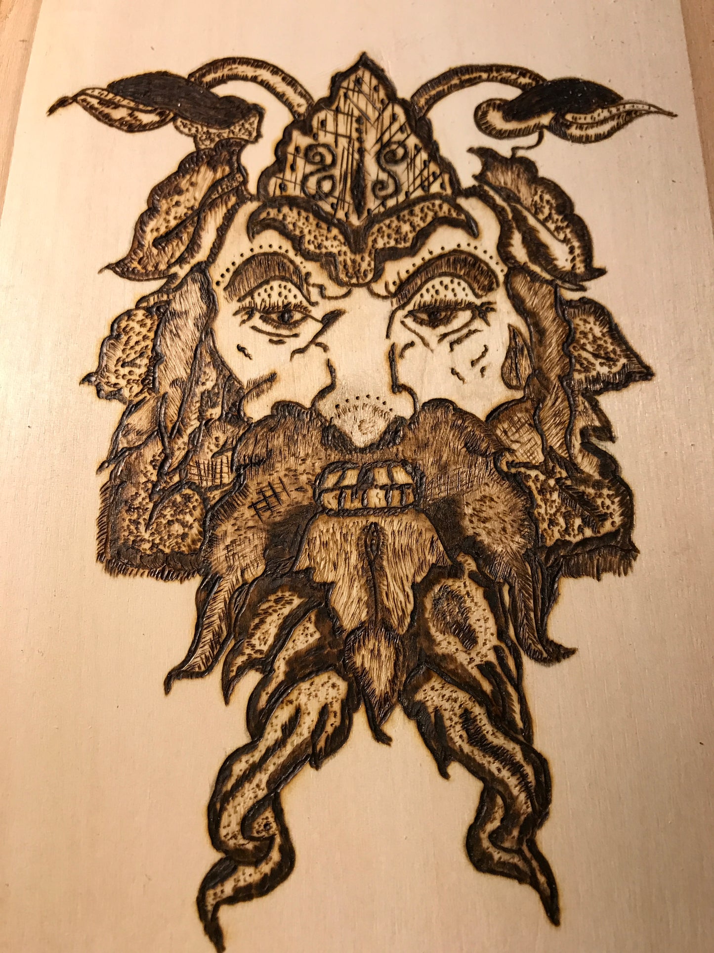 Wood Burned Plank 31#