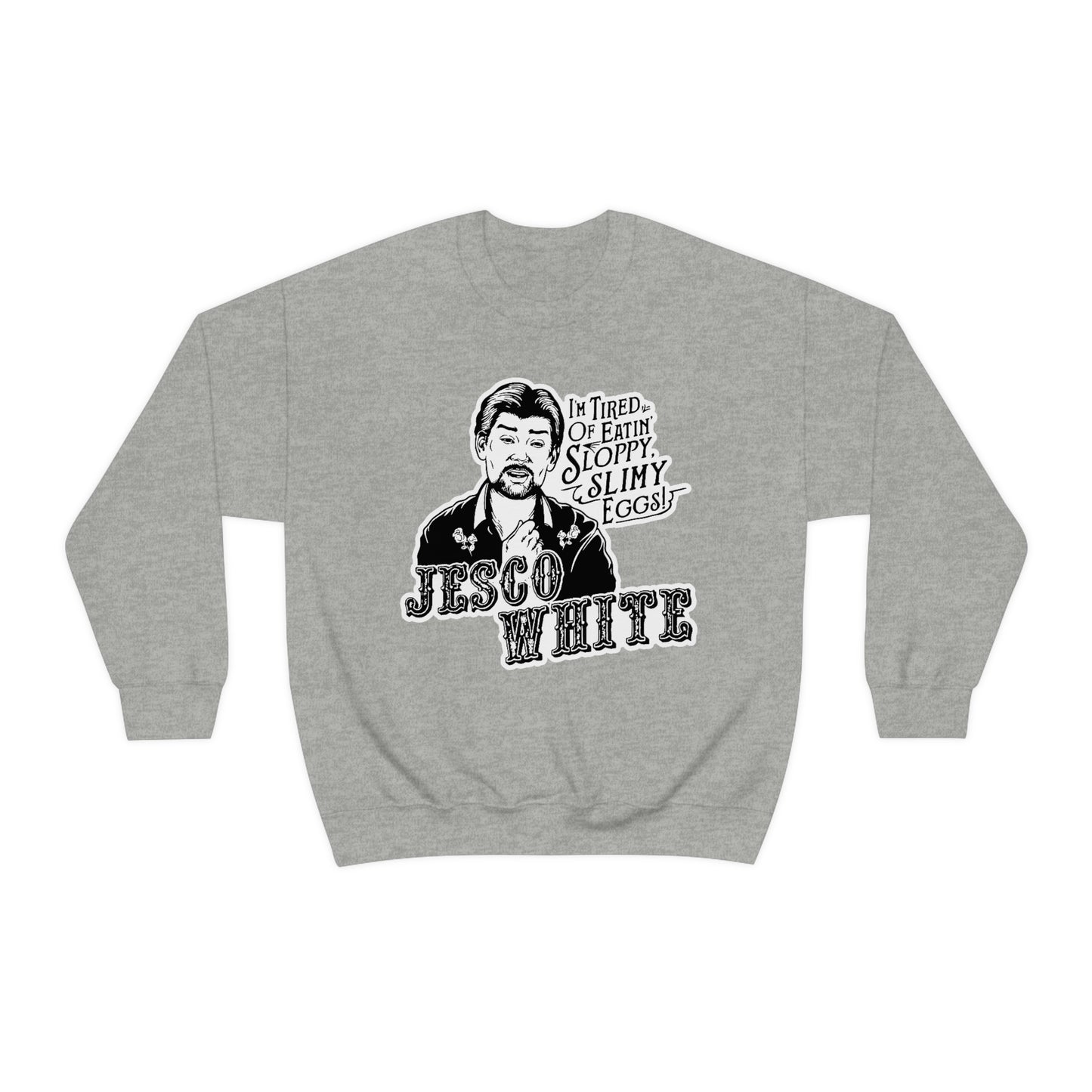 Tired Of Eggs Heavy Crewneck Sweatshirt