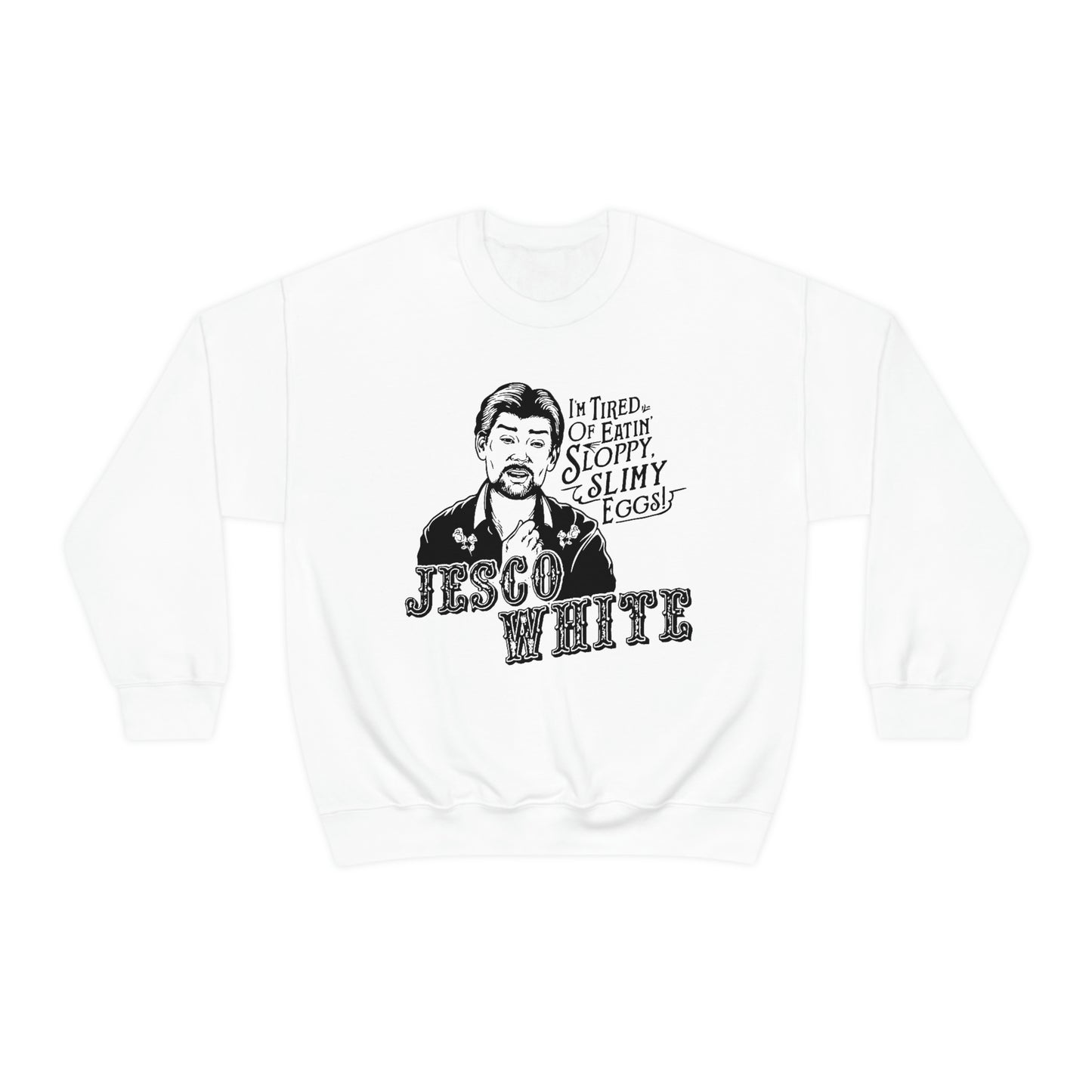 Tired Of Eggs Heavy Crewneck Sweatshirt