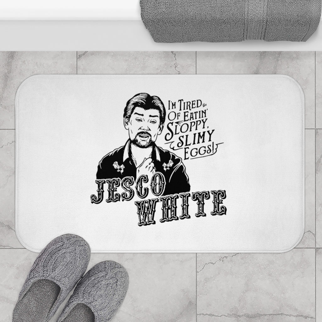 Tired Of Eggs Bath Mat